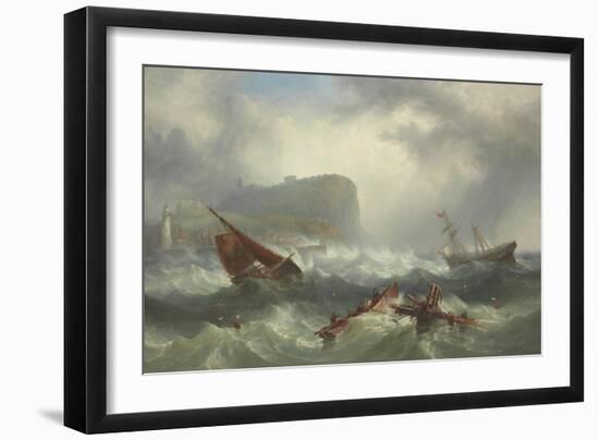 Wreck Off Scarborough, 1863-John Warkup Swift-Framed Giclee Print