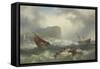 Wreck Off Scarborough, 1863-John Warkup Swift-Framed Stretched Canvas