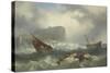 Wreck Off Scarborough, 1863-John Warkup Swift-Stretched Canvas