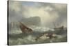 Wreck Off Scarborough, 1863-John Warkup Swift-Stretched Canvas