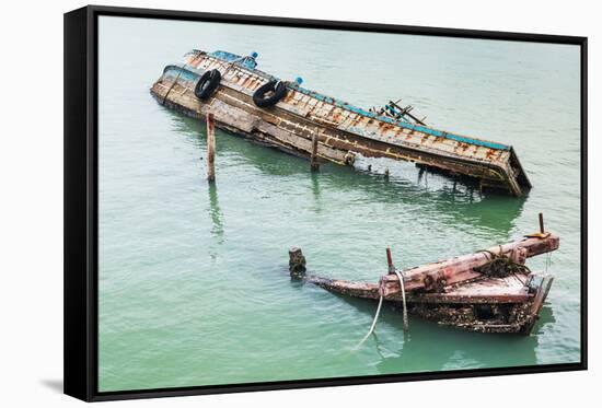 Wreck Ship-smuay-Framed Stretched Canvas