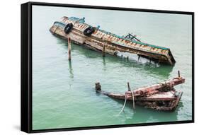 Wreck Ship-smuay-Framed Stretched Canvas