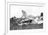 Wreckage of Aeroplane in Which British Pilot Flight-Lieutenant Warneford Was Killed, 1915-null-Framed Giclee Print