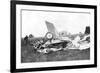 Wreckage of Aeroplane in Which British Pilot Flight-Lieutenant Warneford Was Killed, 1915-null-Framed Giclee Print
