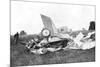 Wreckage of Aeroplane in Which British Pilot Flight-Lieutenant Warneford Was Killed, 1915-null-Mounted Giclee Print