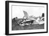 Wreckage of Aeroplane in Which British Pilot Flight-Lieutenant Warneford Was Killed, 1915-null-Framed Giclee Print