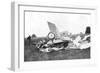 Wreckage of Aeroplane in Which British Pilot Flight-Lieutenant Warneford Was Killed, 1915-null-Framed Giclee Print