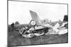 Wreckage of Aeroplane in Which British Pilot Flight-Lieutenant Warneford Was Killed, 1915-null-Mounted Giclee Print