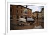 Wrecked Car Near Statue-Vittoriano Rastelli-Framed Photographic Print