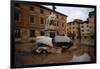 Wrecked Car Near Statue-Vittoriano Rastelli-Framed Photographic Print