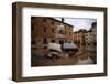 Wrecked Car Near Statue-Vittoriano Rastelli-Framed Photographic Print