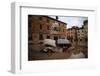 Wrecked Car Near Statue-Vittoriano Rastelli-Framed Photographic Print