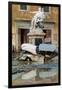 Wrecked Car Near Statue-Vittoriano Rastelli-Framed Photographic Print