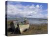 Wrecked Fishing Boats Near Salen, Isle of Mull, Inner Hebrides, Scotland, United Kingdom, Europe-Neale Clarke-Stretched Canvas