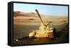 Wrecked Jordanian Tanks in Judean Hills-null-Framed Stretched Canvas