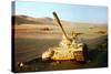 Wrecked Jordanian Tanks in Judean Hills-null-Stretched Canvas