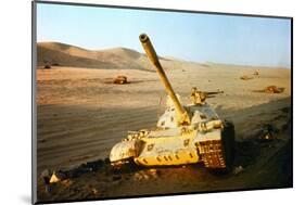 Wrecked Jordanian Tanks in Judean Hills-null-Mounted Photographic Print