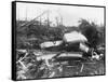 Wrecked Ships after Miami Hurricane-null-Framed Stretched Canvas