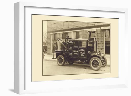 Wrecker Service Truck-null-Framed Art Print