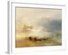 Wreckers - Coast of Northumberland, with a Steam Boat Assisting a Ship Off Shore, 1834-J. M. W. Turner-Framed Giclee Print