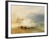 Wreckers - Coast of Northumberland, with a Steam Boat Assisting a Ship Off Shore, 1834-J. M. W. Turner-Framed Giclee Print