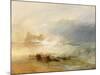 Wreckers - Coast of Northumberland, with a Steam Boat Assisting a Ship Off Shore, 1834-J. M. W. Turner-Mounted Giclee Print