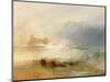 Wreckers - Coast of Northumberland, with a Steam Boat Assisting a Ship Off Shore, 1834-J. M. W. Turner-Mounted Premium Giclee Print