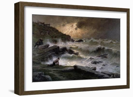 Wreckers Off the Brittany Coast, 1911-Georges Philibert Charles Maroniez-Framed Giclee Print