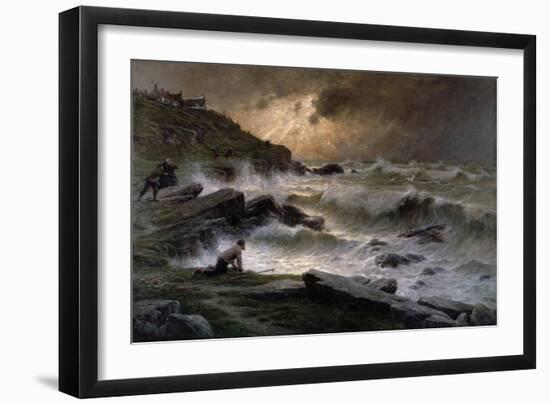 Wreckers Off the Brittany Coast, 1911-Georges Philibert Charles Maroniez-Framed Giclee Print