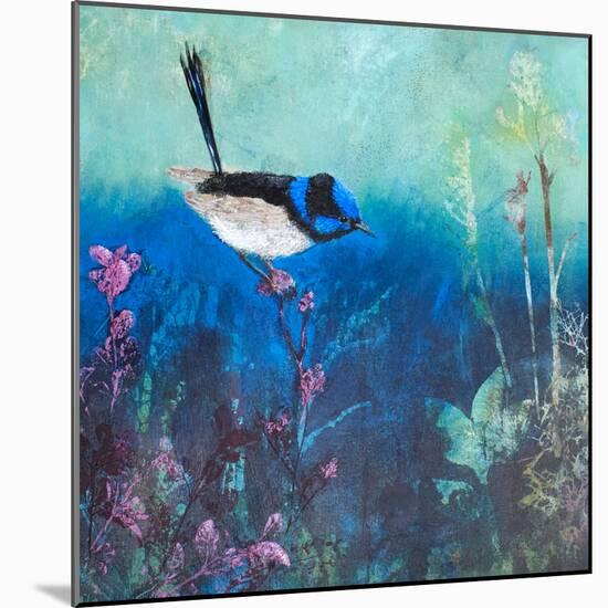 Wren at Dusk-Trudy Rice-Mounted Art Print