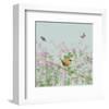 Wren on Blue-Claire Westwood-Framed Art Print