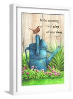 Wren Watercan, Psalm-Melinda Hipsher-Framed Giclee Print