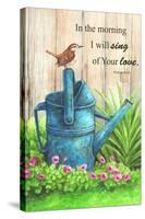 Wren Watercan, Psalm-Melinda Hipsher-Stretched Canvas