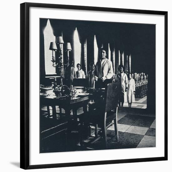 'Wren wine stewards in the Banqueting Hall of the Great Wren', 1941-Cecil Beaton-Framed Photographic Print