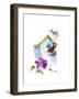 Wren with Birdhouse and Clematis, 2016-John Keeling-Framed Giclee Print