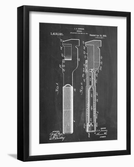 Wrench Tool Patent-null-Framed Art Print