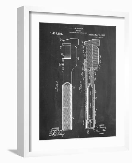 Wrench Tool Patent-null-Framed Art Print