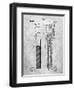 Wrench Tool Patent-Cole Borders-Framed Art Print