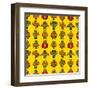 Wrestler Pattern-notkoo-Framed Art Print