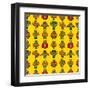 Wrestler Pattern-notkoo-Framed Art Print