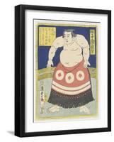 Wrestler Tagonoura Tsurukichi, March 1866-Utagawa Kunisada II-Framed Giclee Print