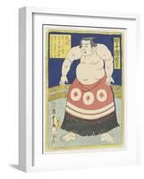 Wrestler Tagonoura Tsurukichi, March 1866-Utagawa Kunisada II-Framed Giclee Print