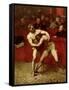 Wrestlers, 1875-Jean Alexandre Joseph Falguiere-Framed Stretched Canvas