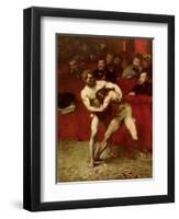 Wrestlers, 1875-Jean Alexandre Joseph Falguiere-Framed Premium Giclee Print