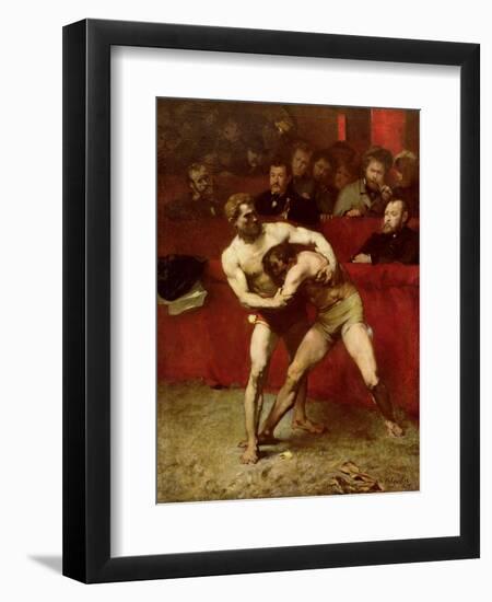 Wrestlers, 1875-Jean Alexandre Joseph Falguiere-Framed Premium Giclee Print