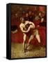 Wrestlers, 1875-Jean Alexandre Joseph Falguiere-Framed Stretched Canvas