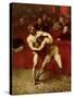 Wrestlers, 1875-Jean Alexandre Joseph Falguiere-Stretched Canvas