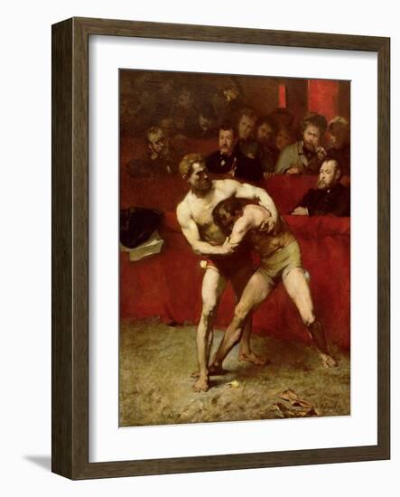 Wrestlers, 1875-Jean Alexandre Joseph Falguiere-Framed Giclee Print