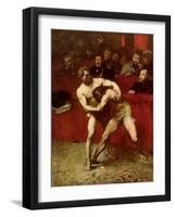 Wrestlers, 1875-Jean Alexandre Joseph Falguiere-Framed Giclee Print