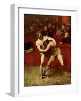 Wrestlers, 1875-Jean Alexandre Joseph Falguiere-Framed Giclee Print